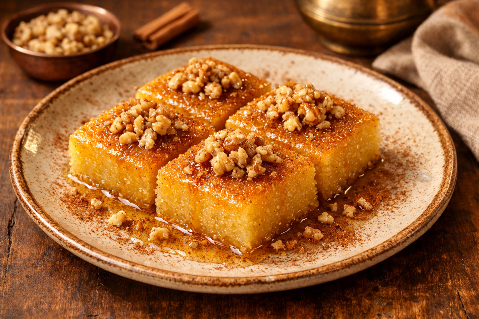 Tabakta irmik tatlisi