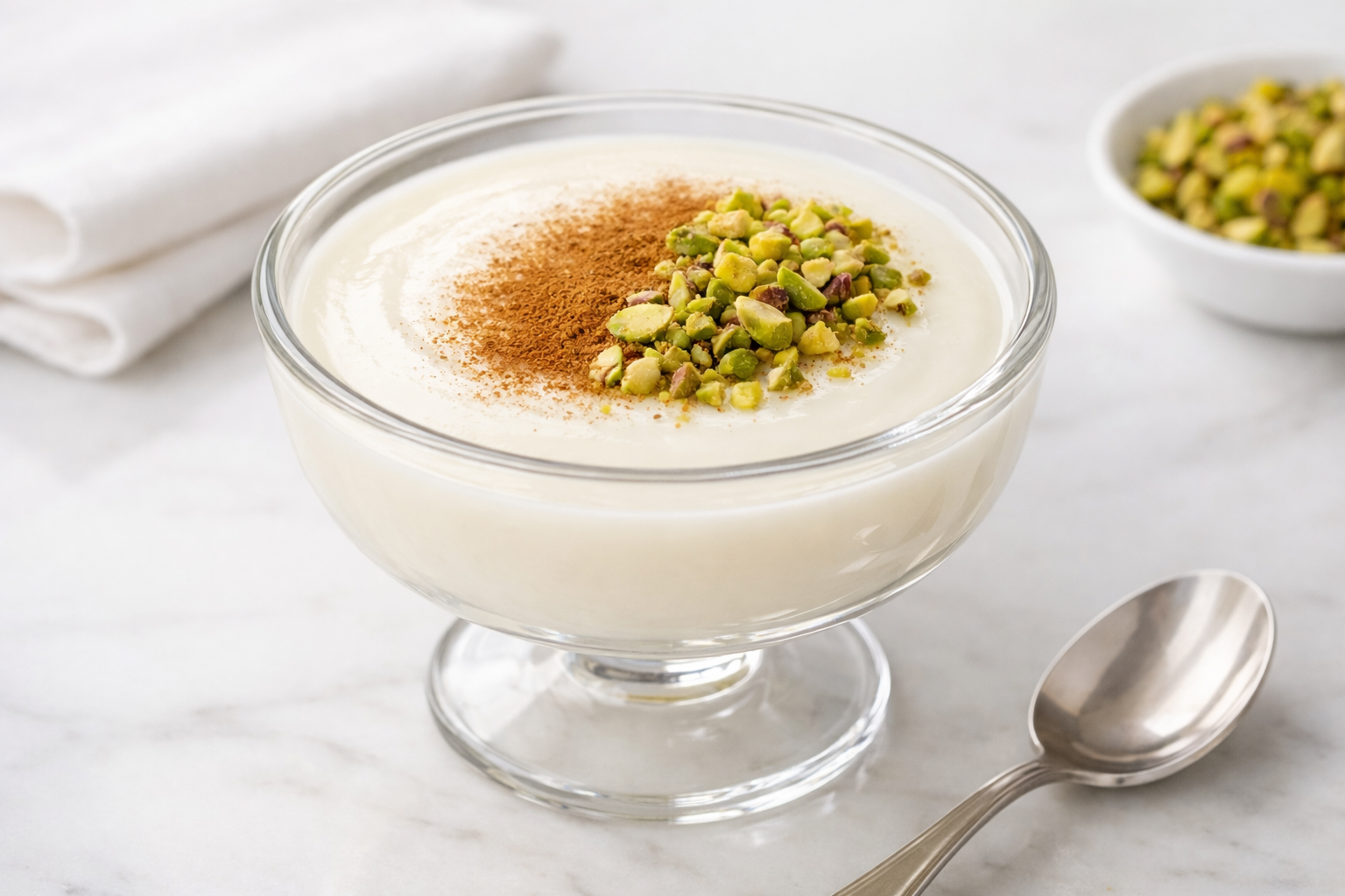 Kase icinde muhallebi tatlisi