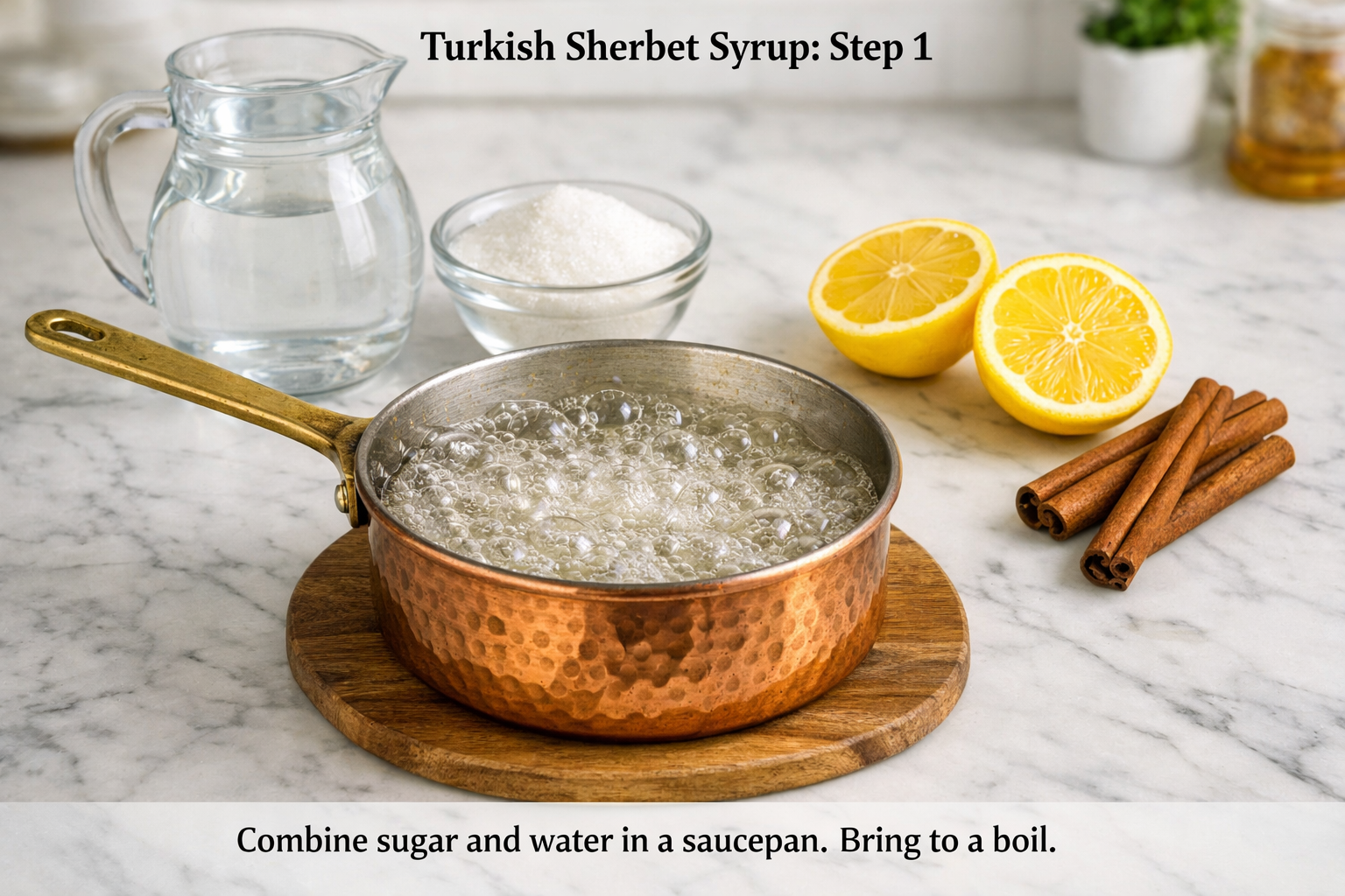 Şerbet hazırlama aşamaları