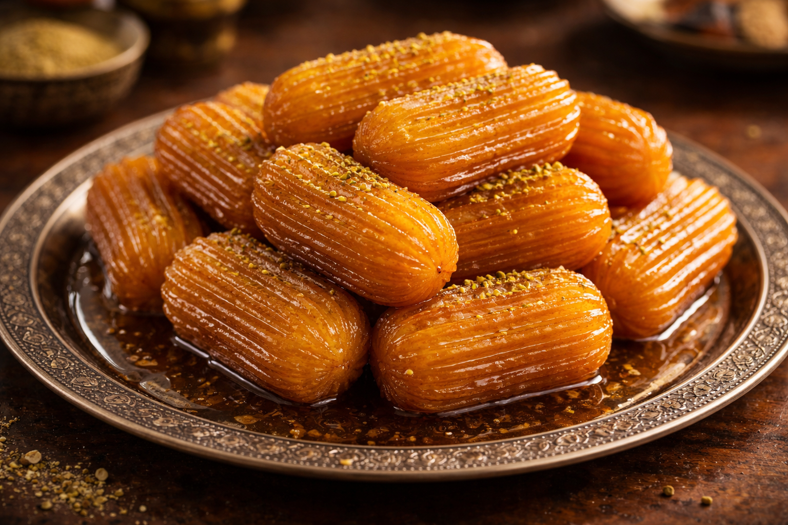 Serbetli tulumba tatlisi